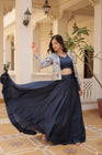 PREMIUM DESIGNER LEHENGA CHOLI WITH KOTI (WDN111) 01 - suitswala
