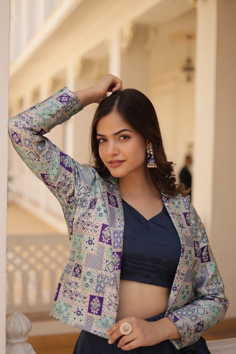 PREMIUM DESIGNER LEHENGA CHOLI WITH KOTI (WDN111) 01 - suitswala