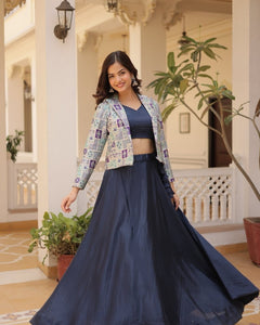 PREMIUM DESIGNER LEHENGA CHOLI WITH KOTI (WDN111) 01