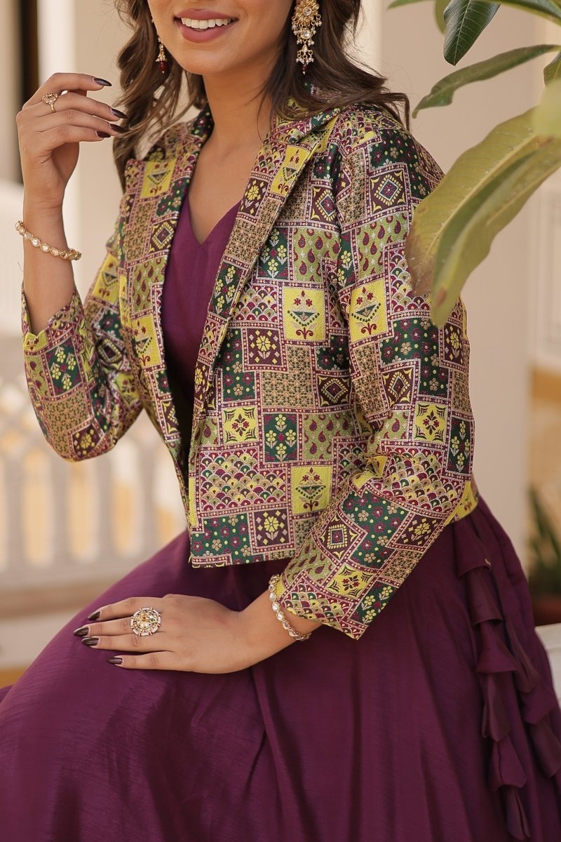 PREMIUM DESIGNER LEHENGA CHOLI WITH KOTI (WDN111) 02 - suitswala