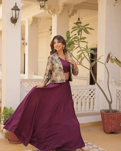 PREMIUM DESIGNER LEHENGA CHOLI WITH KOTI (WDN111) 02