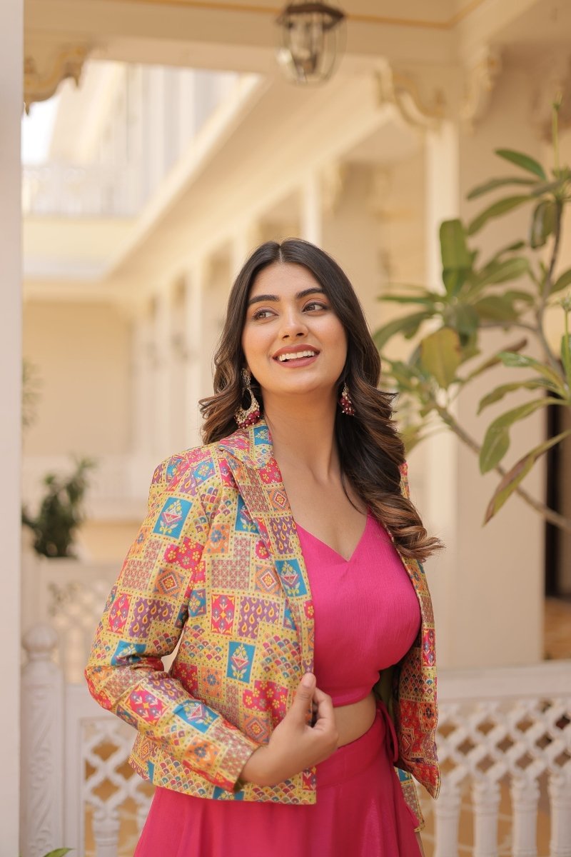 PREMIUM DESIGNER LEHENGA CHOLI WITH KOTI (WDN111) - suitswala