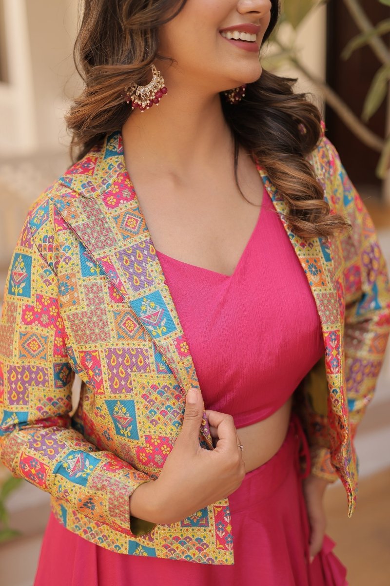 PREMIUM DESIGNER LEHENGA CHOLI WITH KOTI (WDN111) - suitswala