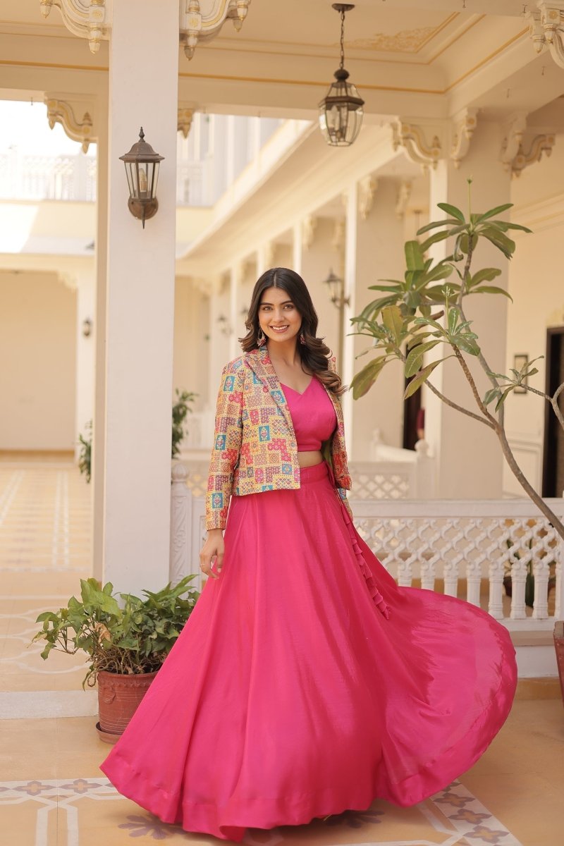 PREMIUM DESIGNER LEHENGA CHOLI WITH KOTI (WDN111) - suitswala