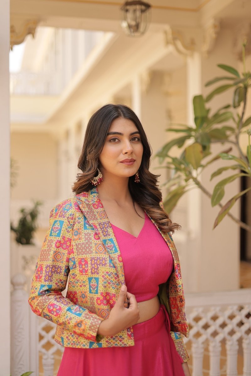 PREMIUM DESIGNER LEHENGA CHOLI WITH KOTI (WDN111) - suitswala