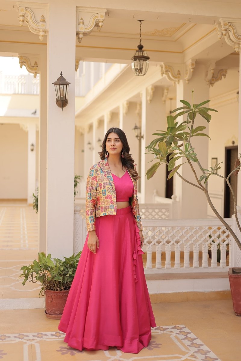 PREMIUM DESIGNER LEHENGA CHOLI WITH KOTI (WDN111) - suitswala