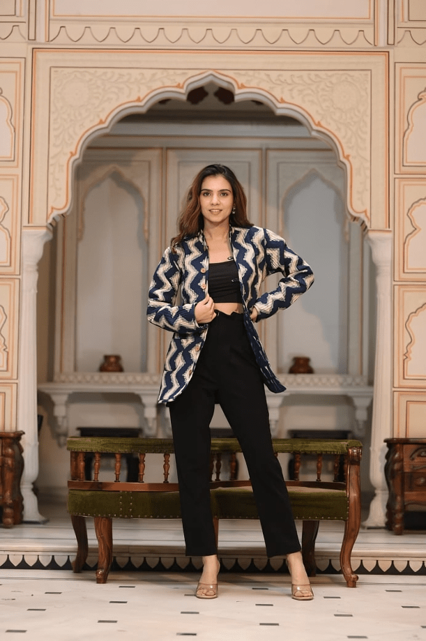 Presenting Jaipuri printed Women's Wear Quilted Full Sleeves JACKETS (JAC04) - suitswala
