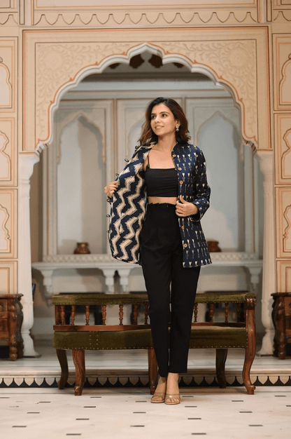 Presenting Jaipuri printed Women's Wear Quilted Full Sleeves JACKETS (JAC04) - suitswala