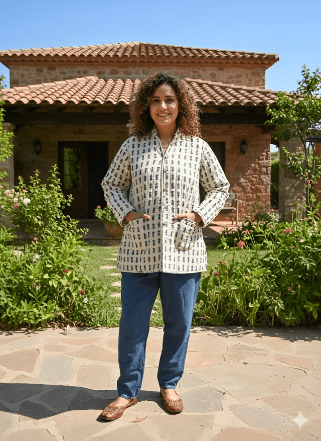 Presenting Jaipuri printed Women's Wear Quilted Full Sleeves JACKETS (JAC06) - suitswala