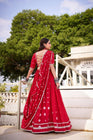 PURE CHANDERI BHANDHEJ PRINT LEHENGA CHOLI WITH DUPATTA (WDN98) 01 - suitswala