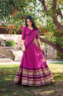 PURE CHANDERI LEHENGA CHOLI WITH DUPATTA (WDN125) 01 - suitswala