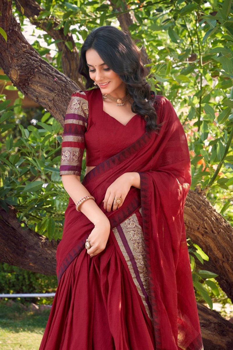 PURE CHANDERI LEHENGA CHOLI WITH DUPATTA (WDN125) - suitswala