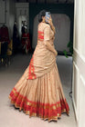 PURE CHANDERI ZARI WEAVING LEHENGA CHOLI WITH DUPATTA (WDN92) 02 - suitswala