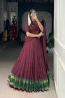 PURE CHANDERI ZARI WEAVING LEHENGA CHOLI WITH DUPATTA (WDN92) 03 - suitswala
