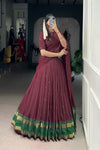 PURE CHANDERI ZARI WEAVING LEHENGA CHOLI WITH DUPATTA (WDN92) 03 - suitswala