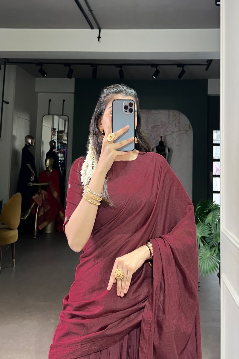 PURE CHANDERI ZARI WEAVING LEHENGA CHOLI WITH DUPATTA (WDN92) 03 - suitswala