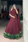 PURE CHANDERI ZARI WEAVING LEHENGA CHOLI WITH DUPATTA (WDN92) 03 - suitswala