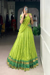 PURE CHANDERI ZARI WEAVING LEHENGA CHOLI WITH DUPATTA (WDN92) 06 - suitswala