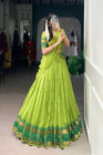 PURE CHANDERI ZARI WEAVING LEHENGA CHOLI WITH DUPATTA (WDN92) 06 - suitswala