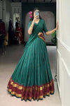 PURE CHANDERI ZARI WEAVING LEHENGA CHOLI WITH DUPATTA (WDN92) 07 - suitswala