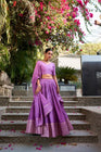 PURE CHANDERI ZARI WEAVING LEHENGA CHOLI WITH SEQUINS EMBROIDERED DUPATTA (WDN88) 03 - suitswala