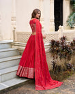 PURE CHANDERI ZARI WEAVING LEHENGA CHOLI WITH SEQUINS EMBROIDERED DUPATTA (WDN88) 06 - suitswala