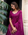 PURE CHANDERI ZARI WEAVING LEHENGA CHOLI WITH SEQUINS EMBROIDERED DUPATTA (WDN88) 07 - suitswala
