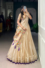 SHIMER PAITHANI ZARI WEAVING LEHENGA CHOLI WITH DUPATTA (WDN96) 02 - suitswala