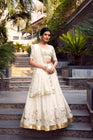 SILVER GLOSY SEQUINS EMBROIDERED LEHENGA CHOLI WITH DUPATTA (WDN120) - suitswala