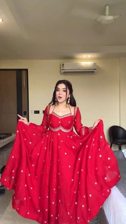 Step into effortless charm with our exclusive 3 - piece set – crafted for comfort, stitched with grace. (NFRSD05) - suitswala