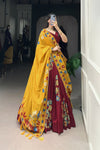 TUSSAR SILK LEHENGA CHOLI WITH DUPATA (WDN124) 01 - suitswala