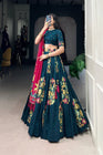 TUSSAR SILK LEHENGA CHOLI WITH DUPATA (WDN124) 02 - suitswala
