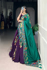 TUSSAR SILK LEHENGA CHOLI WITH DUPATA (WDN124) 03 - suitswala