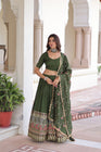 VICHITRA SILK HEAVY SEQUINS AND TREAD EMBROIDERED LEHENGA CHOLI WITH DUPATTA (WDN87) - suitswala
