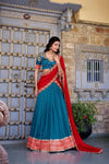 VICHITRA SILK ZARI WEAVINGWORK LEHENGA CHOLI WITH DUPATTA (WDN126) 03 - suitswala