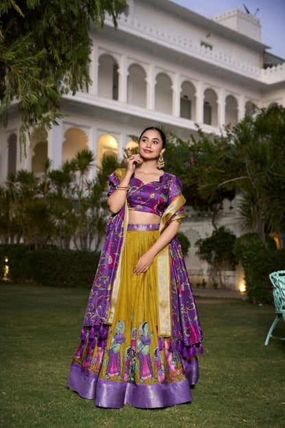 WEDDING SPECIAL DOLA SILK PRINTED LEHENGA CHOLI (WDN117) 01 - suitswala