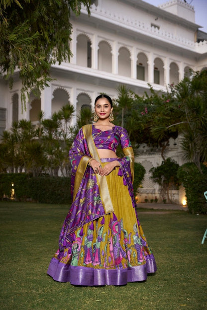 WEDDING SPECIAL DOLA SILK PRINTED LEHENGA CHOLI (WDN117) 01 - suitswala