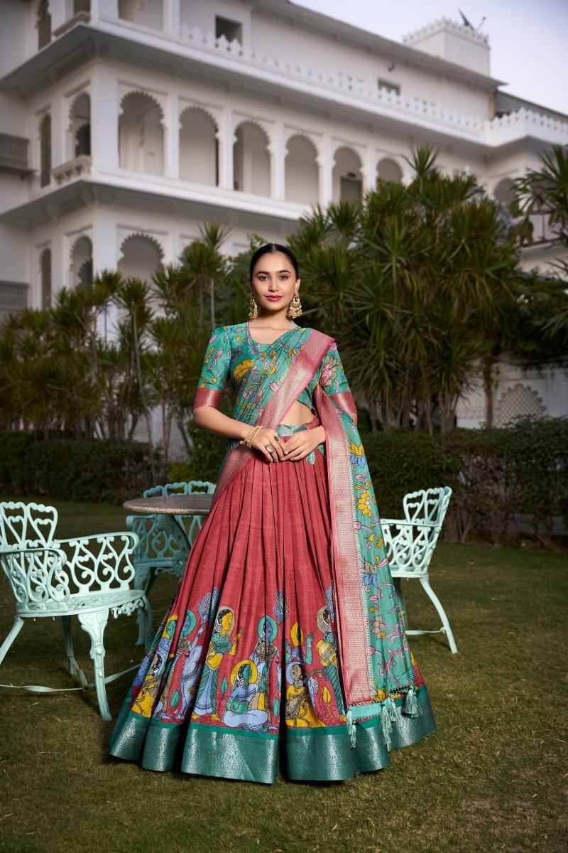 WEDDING SPECIAL DOLA SILK PRINTED LEHENGA CHOLI (WDN117) 02 - suitswala
