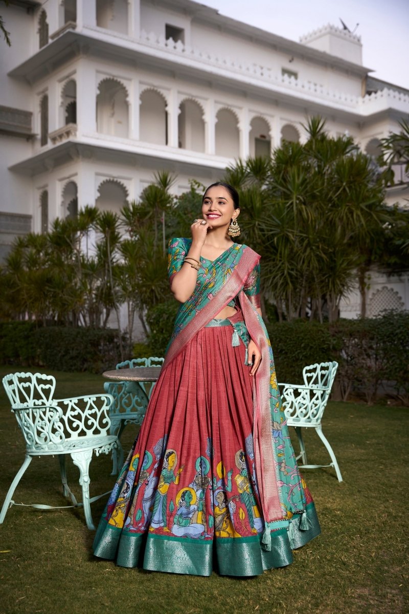 WEDDING SPECIAL DOLA SILK PRINTED LEHENGA CHOLI (WDN117) 02 - suitswala