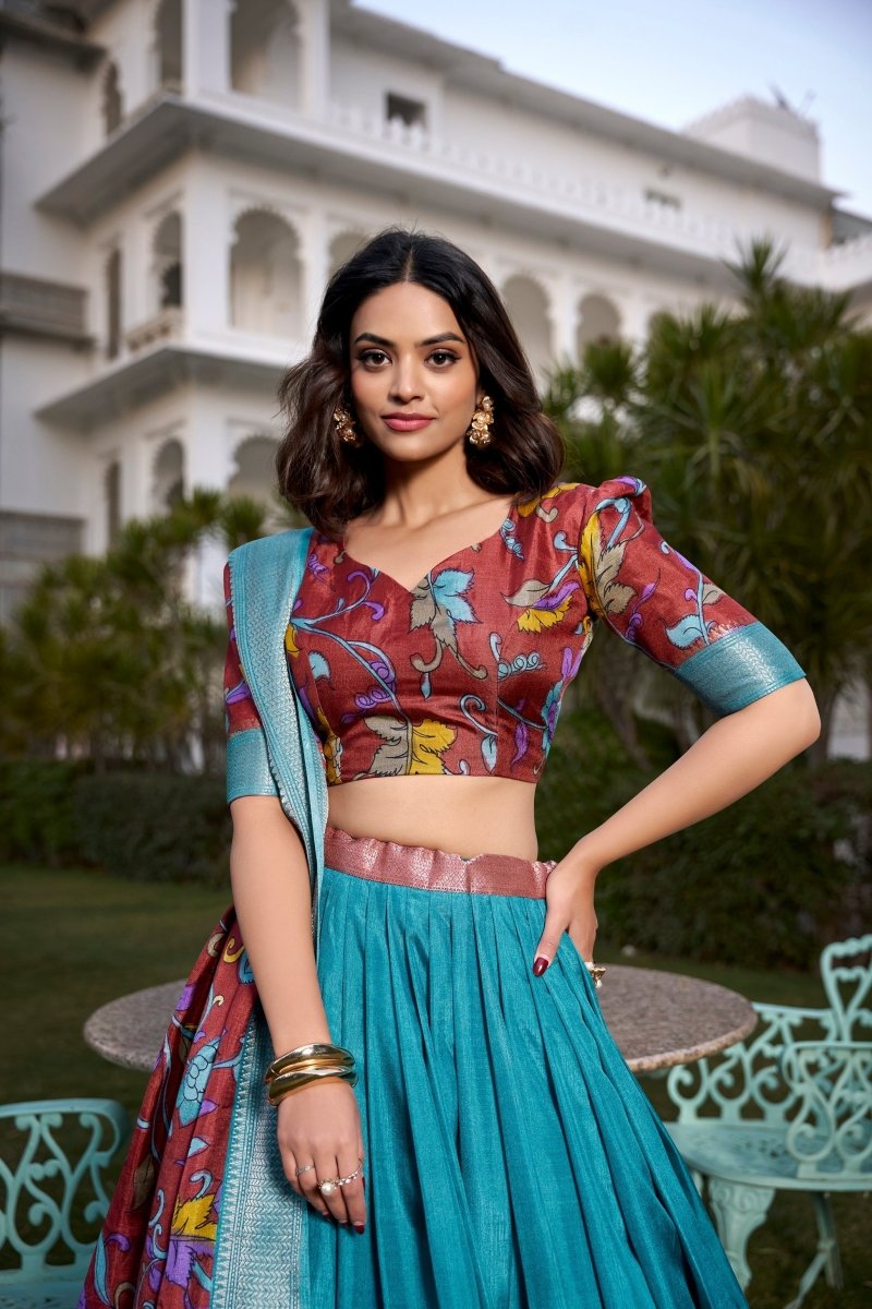 WEDDING SPECIAL DOLA SILK PRINTED LEHENGA CHOLI (WDN117) - suitswala