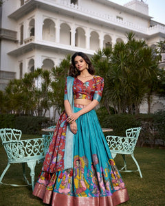 WEDDING SPECIAL DOLA SILK PRINTED LEHENGA CHOLI (WDN117)