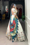 WEDDING SPECIAL KHADI COTTON LEHENGA CHOLI WITH GAJI SILK DUPATTA (WDN101)01 - suitswala