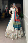 WEDDING SPECIAL KHADI COTTON LEHENGA CHOLI WITH GAJI SILK DUPATTA (WDN101)01 - suitswala