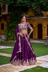 WEDDING SPECIAL RANGOLI SILK SEQUINS EMNROIDERED LEHENGA CHOLI WITH DUPATTA (WDN100) - suitswala
